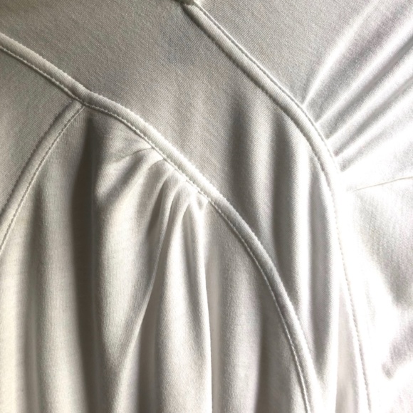 BCBGMaxAzria White Cotton Top with Stretch - Picture 3 of 10